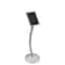 Azar Displays 8.5"W x 11"H Snap-Frame Sign holder W/ Curved Metal Stand 300235-SLV - alternate 1